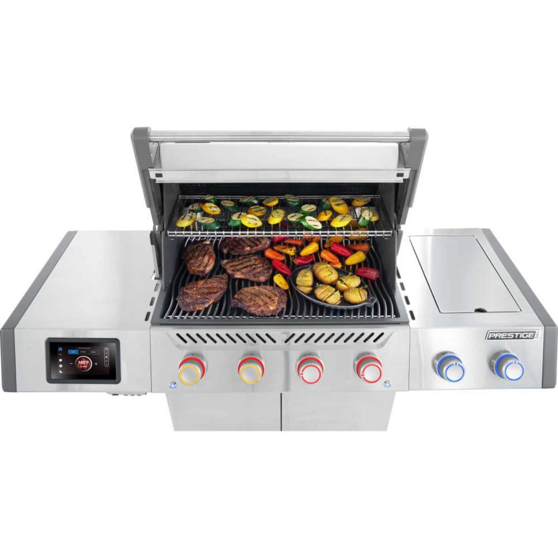 Napoleon Prestige PRO™ 500, Connected, Edelstahl, inkl. Drehspieß, Grillrost, für 1 - 12 Personen, Detailansicht 10