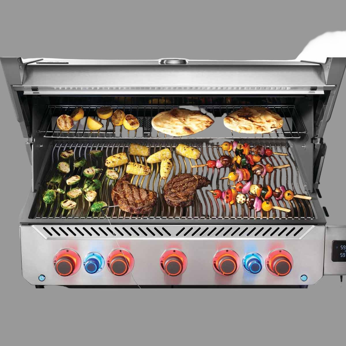 Napoleon Prestige 665, Connected, Edelstahl (Model 2025), Grillrost, für 1 - 20 Personen, Detailansicht 6