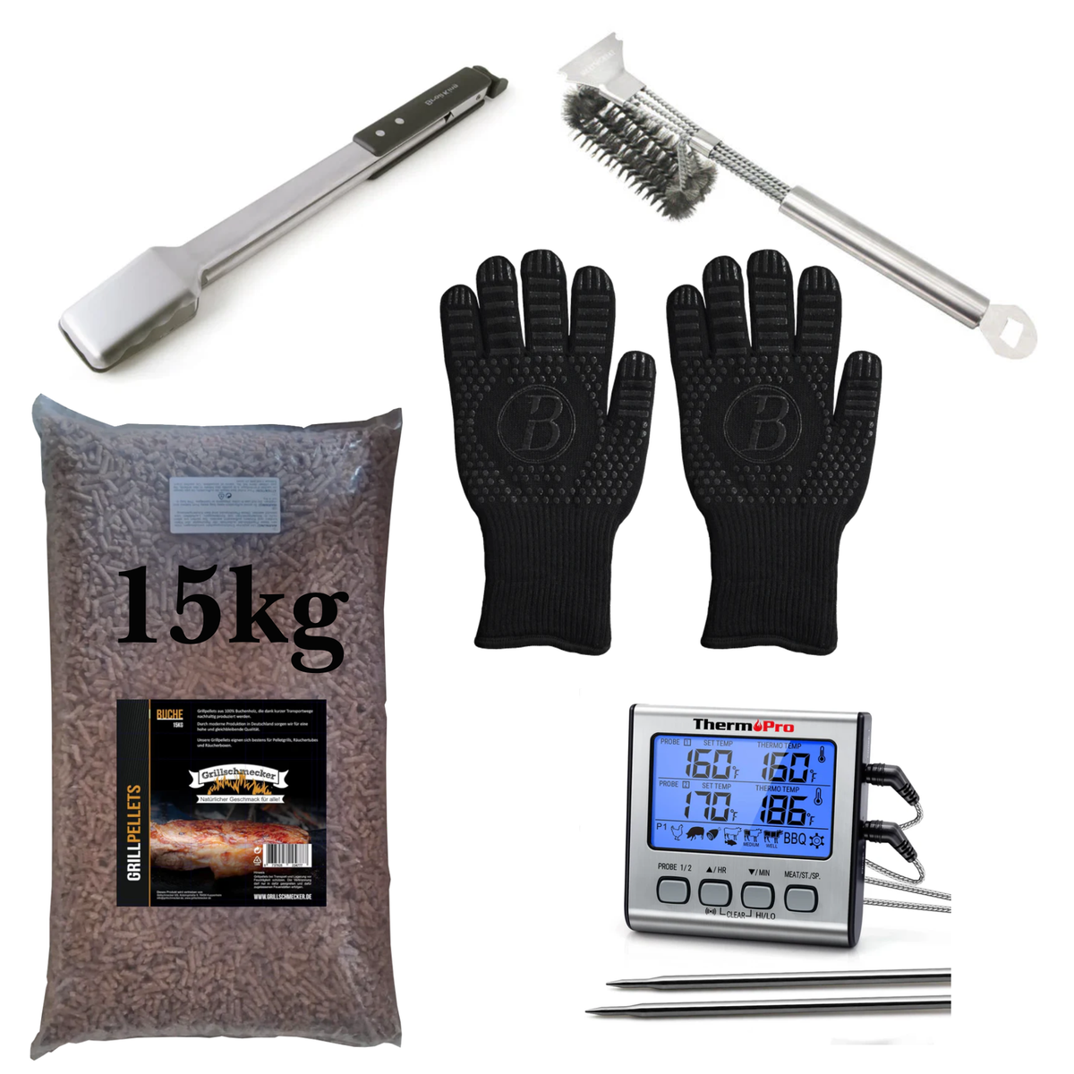 Grillgoods Pelletgrill Starter Set, Bundle