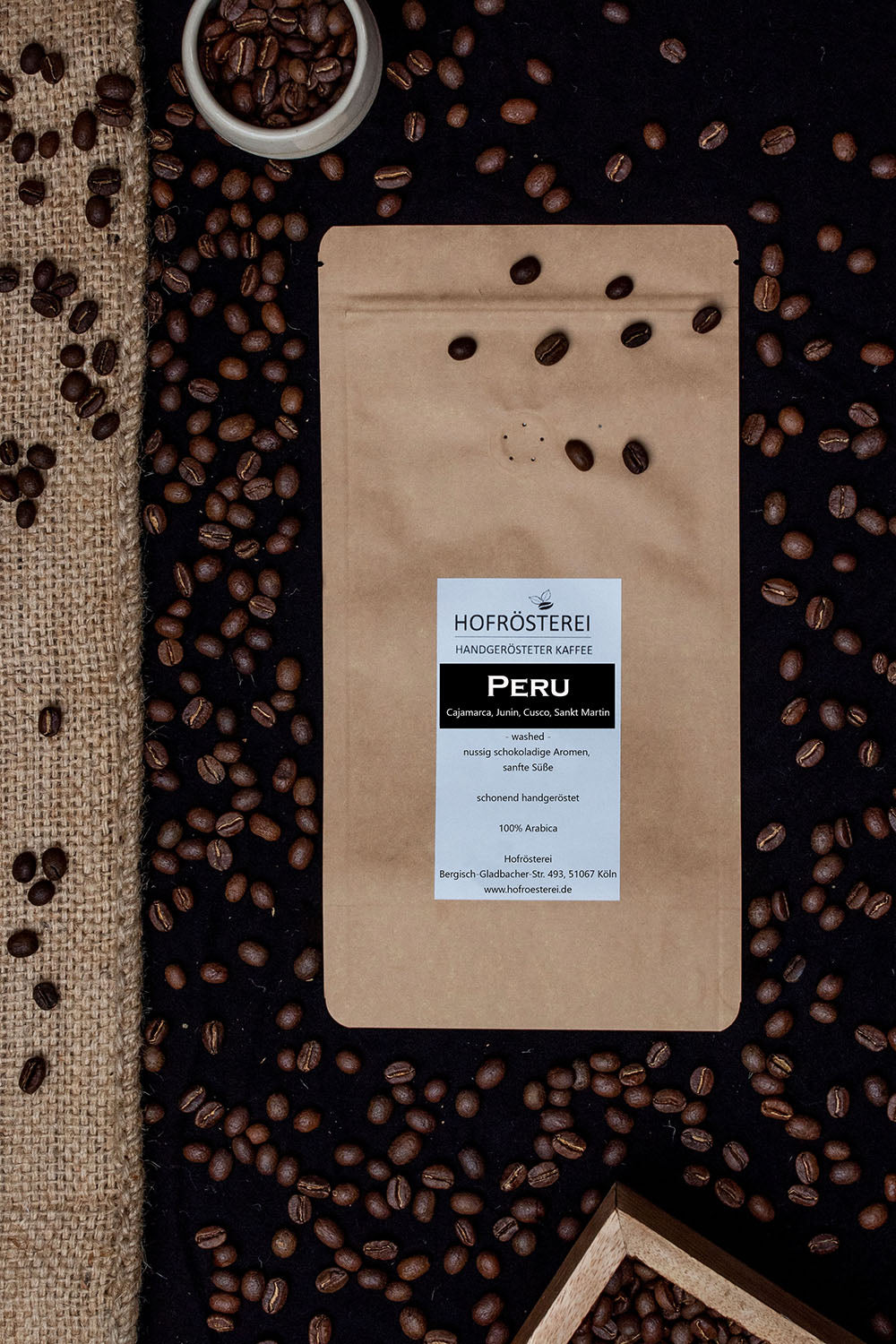 Hofrösterei Kaffeebohnen Peru - Pancha Mama 500g, Kaffee & Espresso