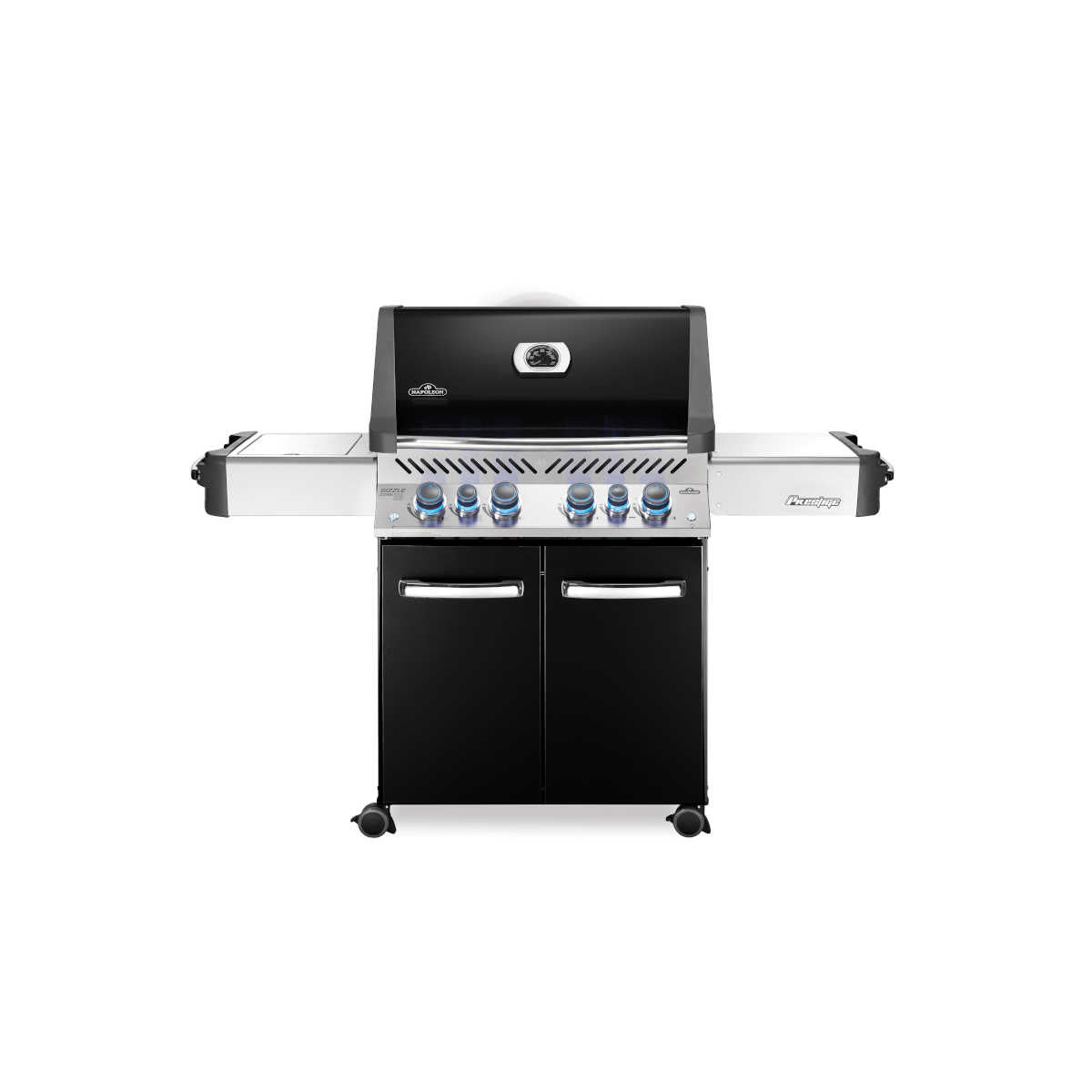 Napoleon Prestige 500, Schwarz, Grillrost aus Edelstahl, für 1 - 16 Personen