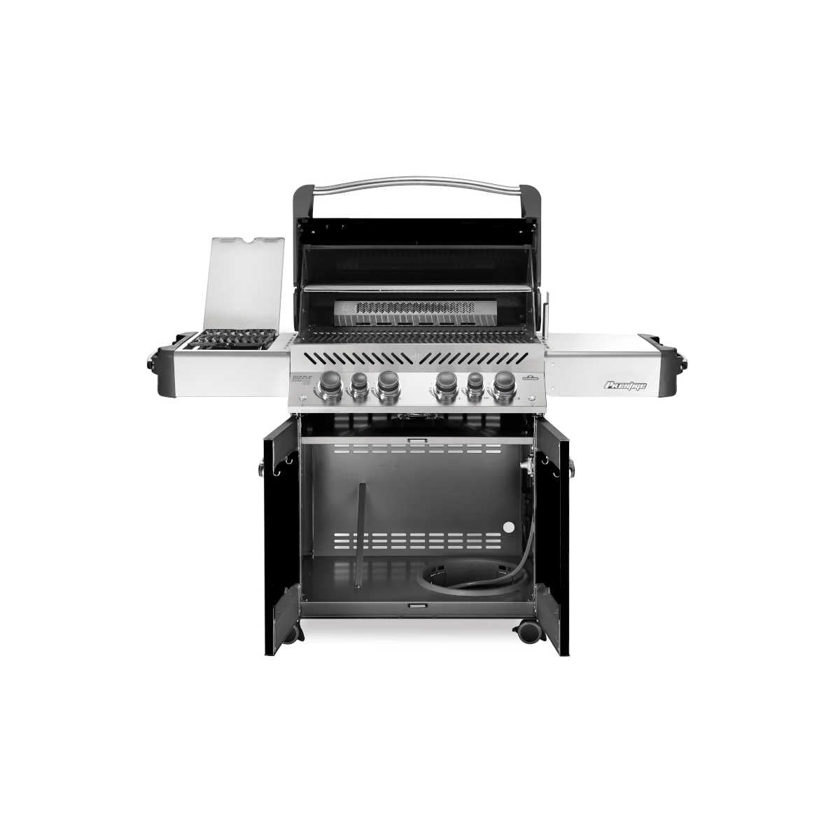 Napoleon Prestige 500, Schwarz, Grillrost aus Edelstahl, für 1 - 16 Personen, Detailansicht 3