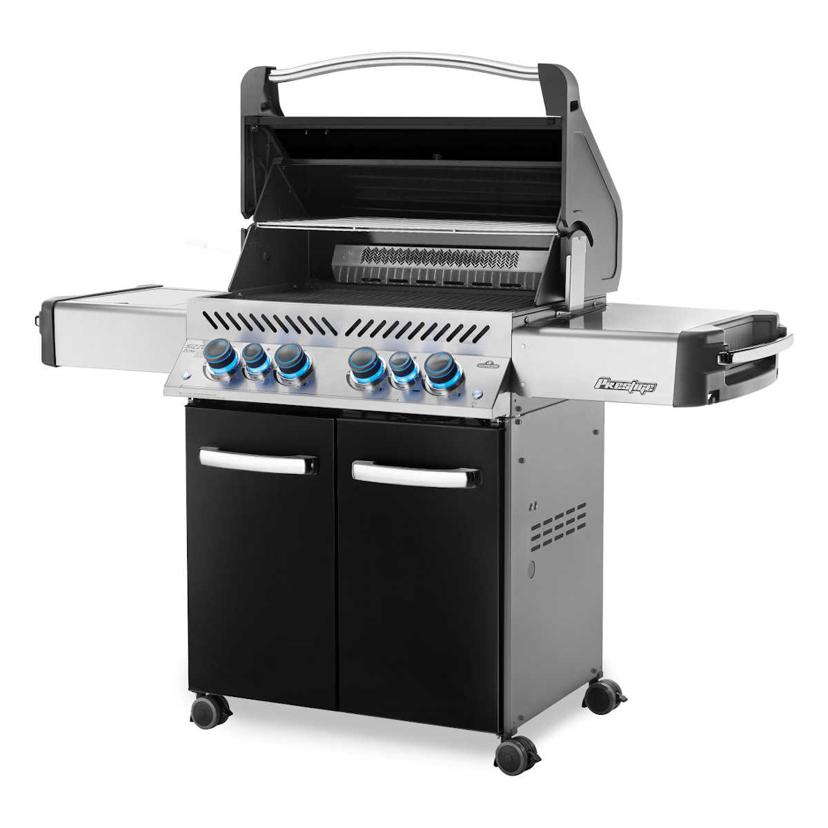 Napoleon Prestige 500, Schwarz, Grillrost aus Edelstahl, für 1 - 16 Personen, Detailansicht 2