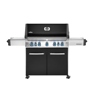 Frontansicht Napoleon Prestige 665 Gasgrill, Schwarz