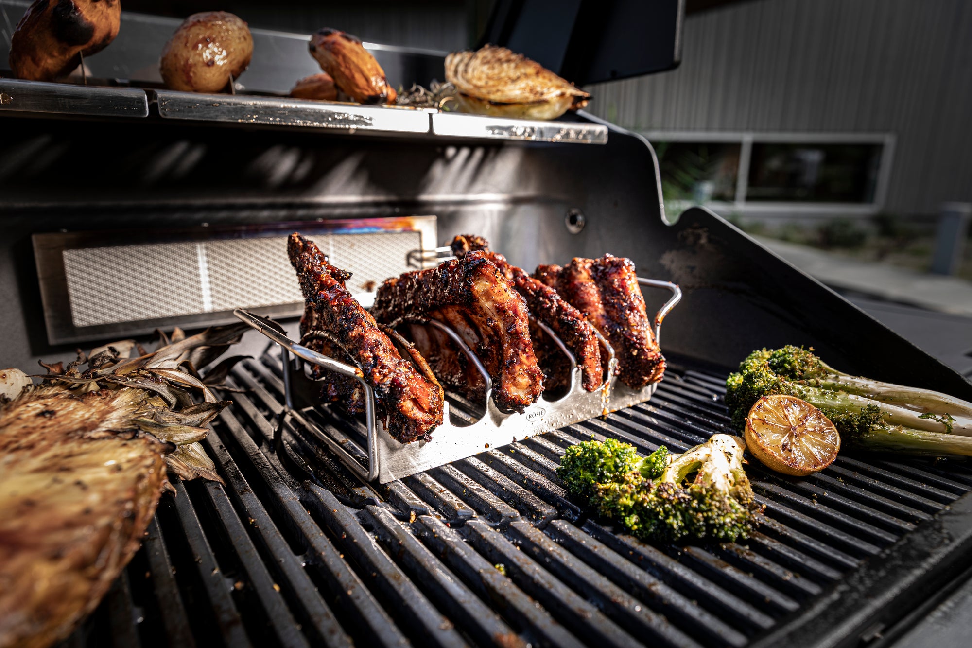 Rösle Blazeflame Master 3, Grillrost aus Gusseisen, für 1 - 8 Personen, Detailansicht 10