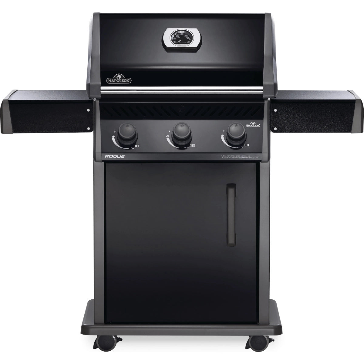 Napoleon Rogue 425, Schwarz, Grillrost aus Gusseisen, für 1 - 8 Personen