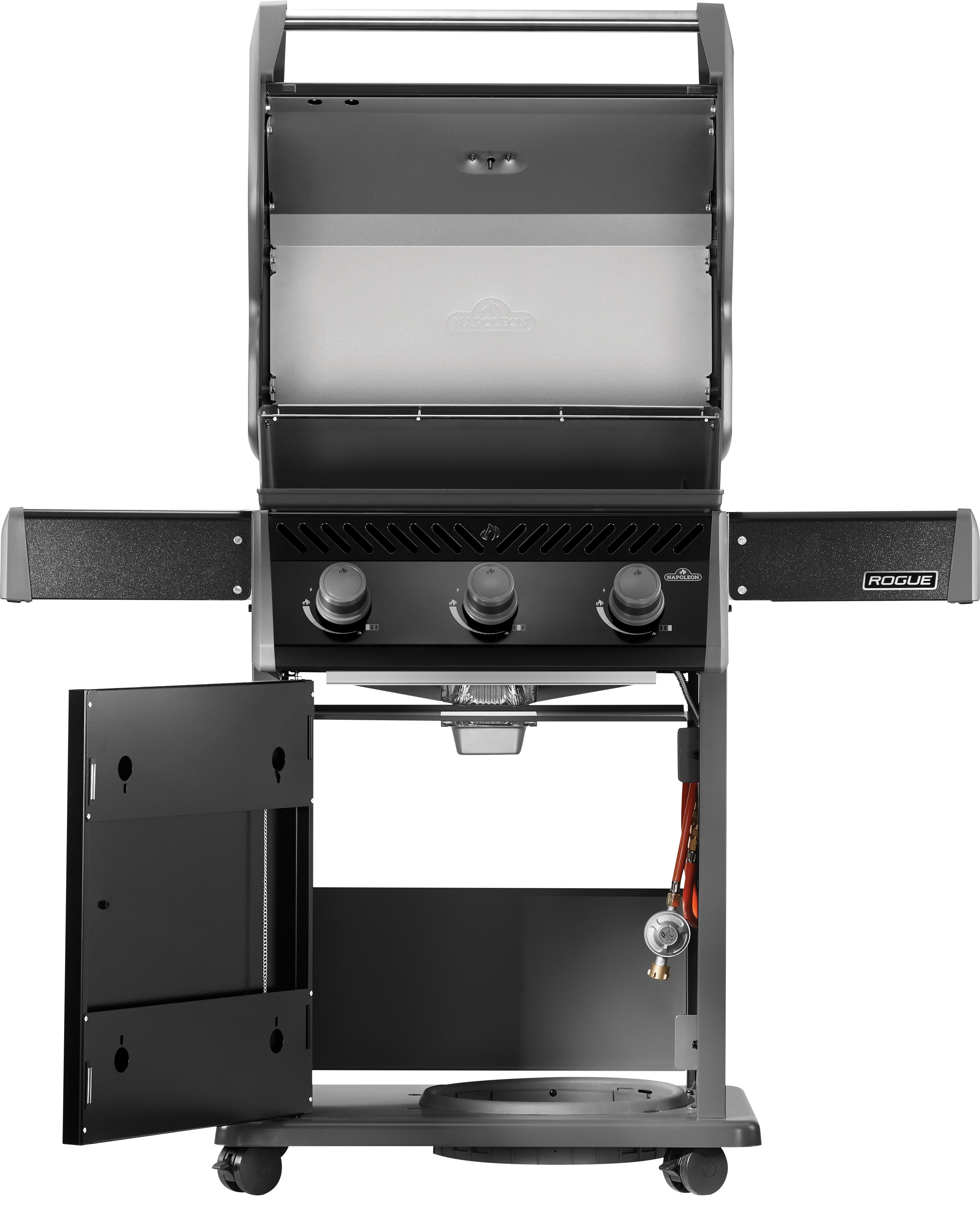 Napoleon Rogue 425, Schwarz (Modell 2026), Grillrost aus Gusseisen, für 1 - 8 Personen, Detailansicht 3