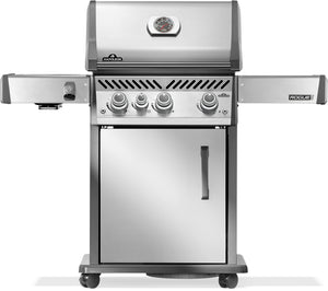 Napoleon Rogue Pro 425, SIZZLE ZONE Seitenbrenner, Edelstahl 2026, Grillrost, für 1 - 10 Personen