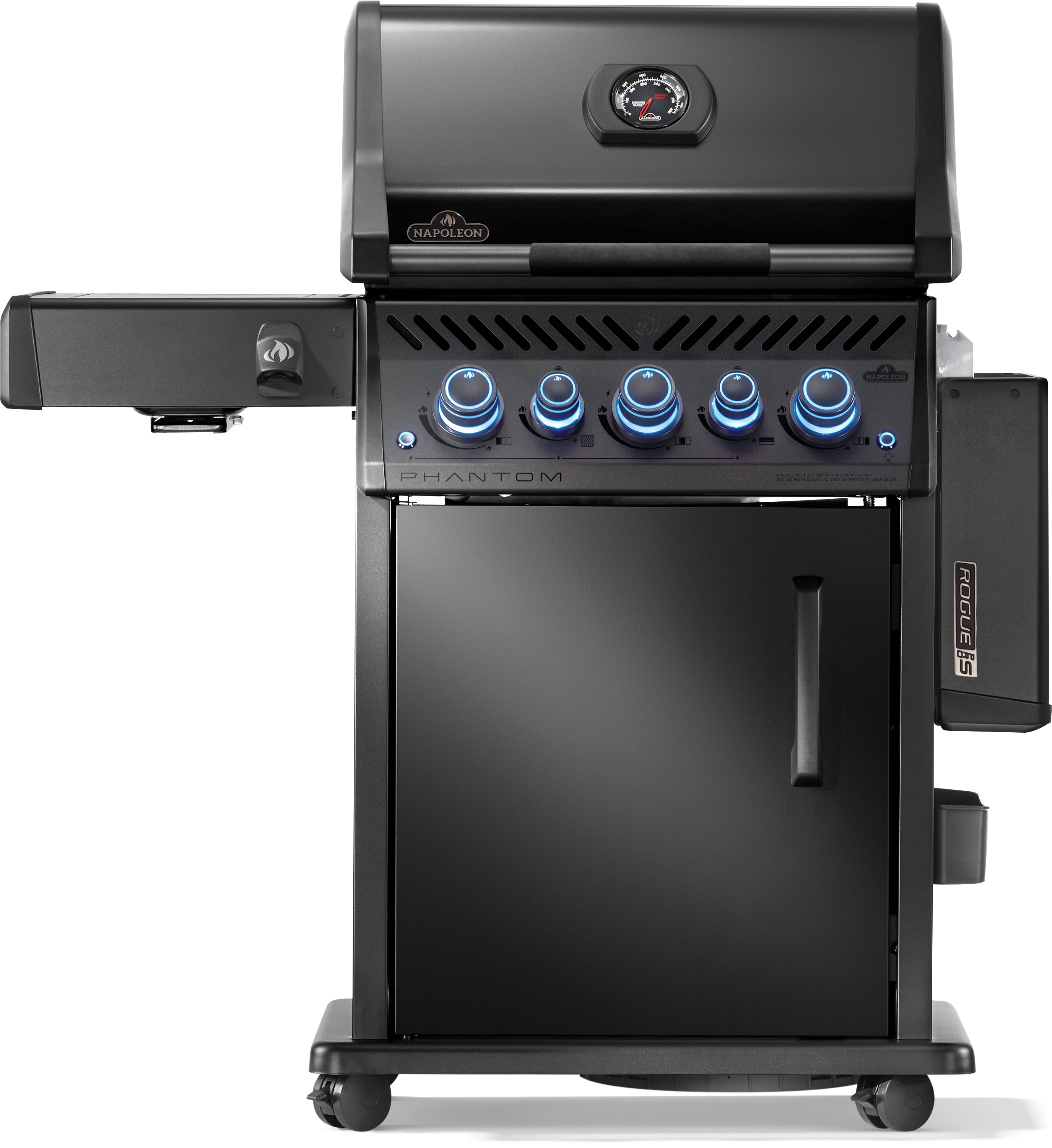 Napoleon Phantom, Rogue PRO-S 425, mit Edelstahl Rosten, Mattschwarz, Grillrost, für 1 - 10 Personen, Detailansicht 2