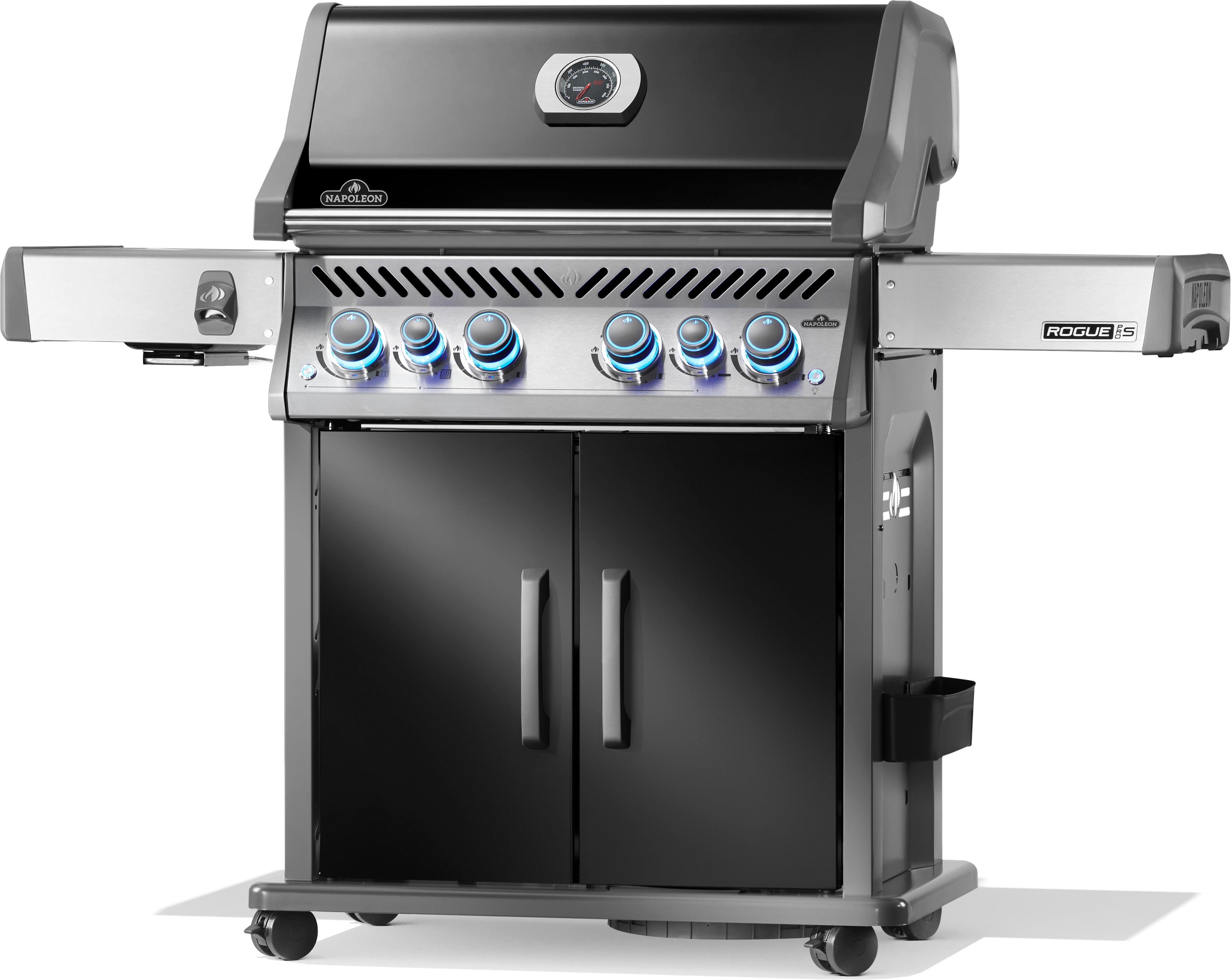 Napoleon Rogue PRO-S 525 mit Gußrosten, Schwarz, Grillrost aus Gusseisen, für 1 - 14 Personen, Detailansicht 1