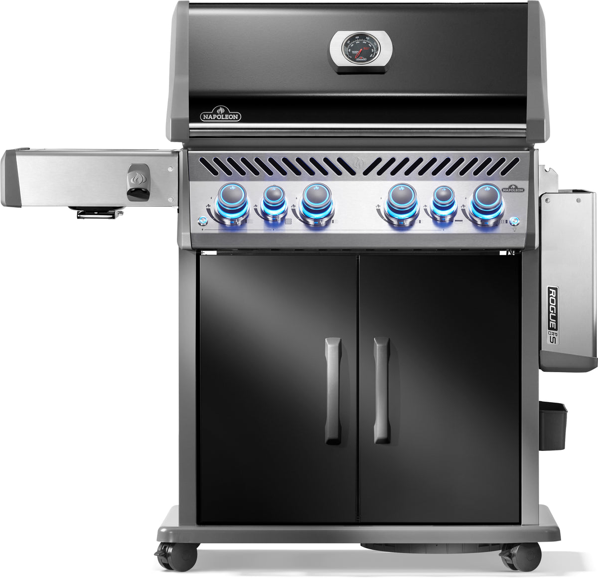Napoleon Rogue PRO-S 525 mit Gußrosten, Schwarz, Grillrost aus Gusseisen, für 1 - 14 Personen, Detailansicht 3