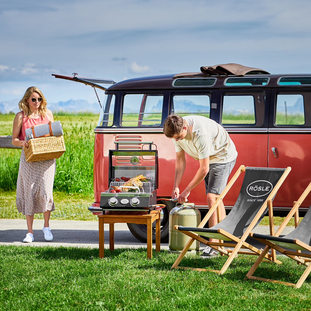 Rösle BBQ-Portable VIDERO G2-P 30mbar, Grillrost aus Gusseisen, für 1 - 3 Personen, Detailansicht 8