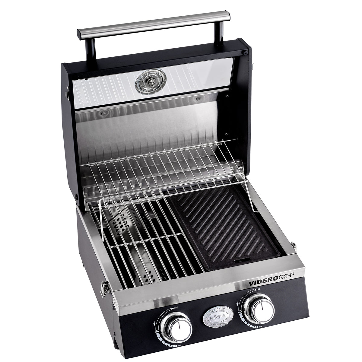 Rösle BBQ-Portable VIDERO G2-P 50 mbar, Grillrost aus Gusseisen, für 1 - 3 Personen, Detailansicht 2