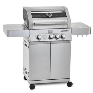Rösle VIDERO G3 Edelstahl 50 mbar, Grillrost aus Gusseisen, für 1 - 8 Personen