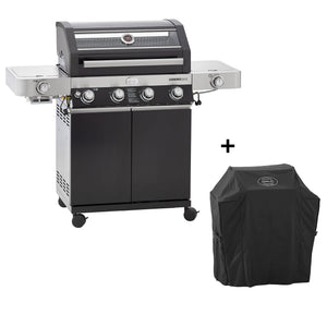 Rösle VIDERO G4-S Vario + 50 mbar inkl. Abdeckhaube, Grillbundle