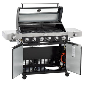 Rösle VIDERO G6-S Vario+ schwarz 50 mbar, Grillrost aus Gusseisen, für 1 - 20 Personen, Detailansicht 1