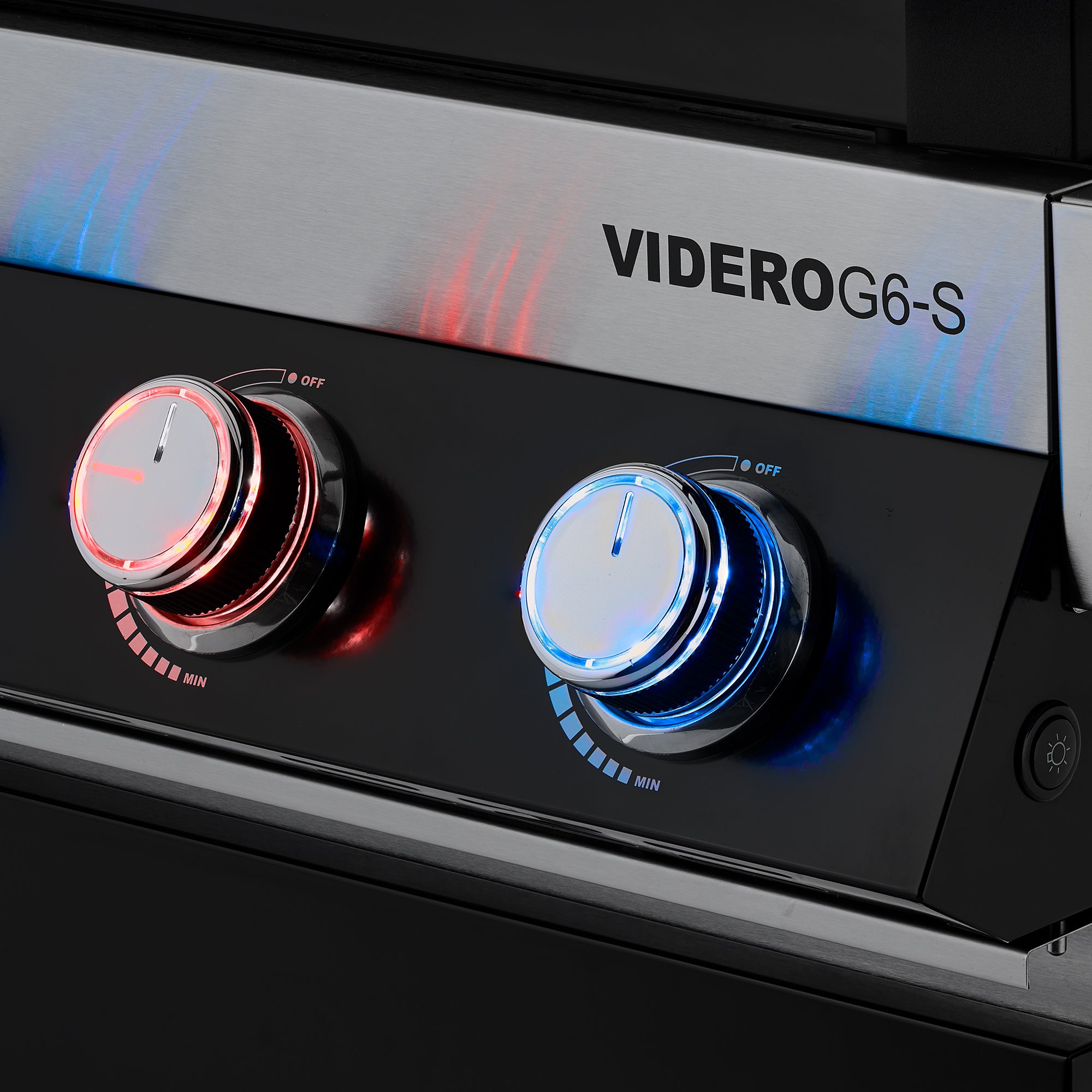 Rösle VIDERO G6-S Vario+ schwarz 50 mbar, Grillrost aus Gusseisen, für 1 - 20 Personen, Detailansicht 8
