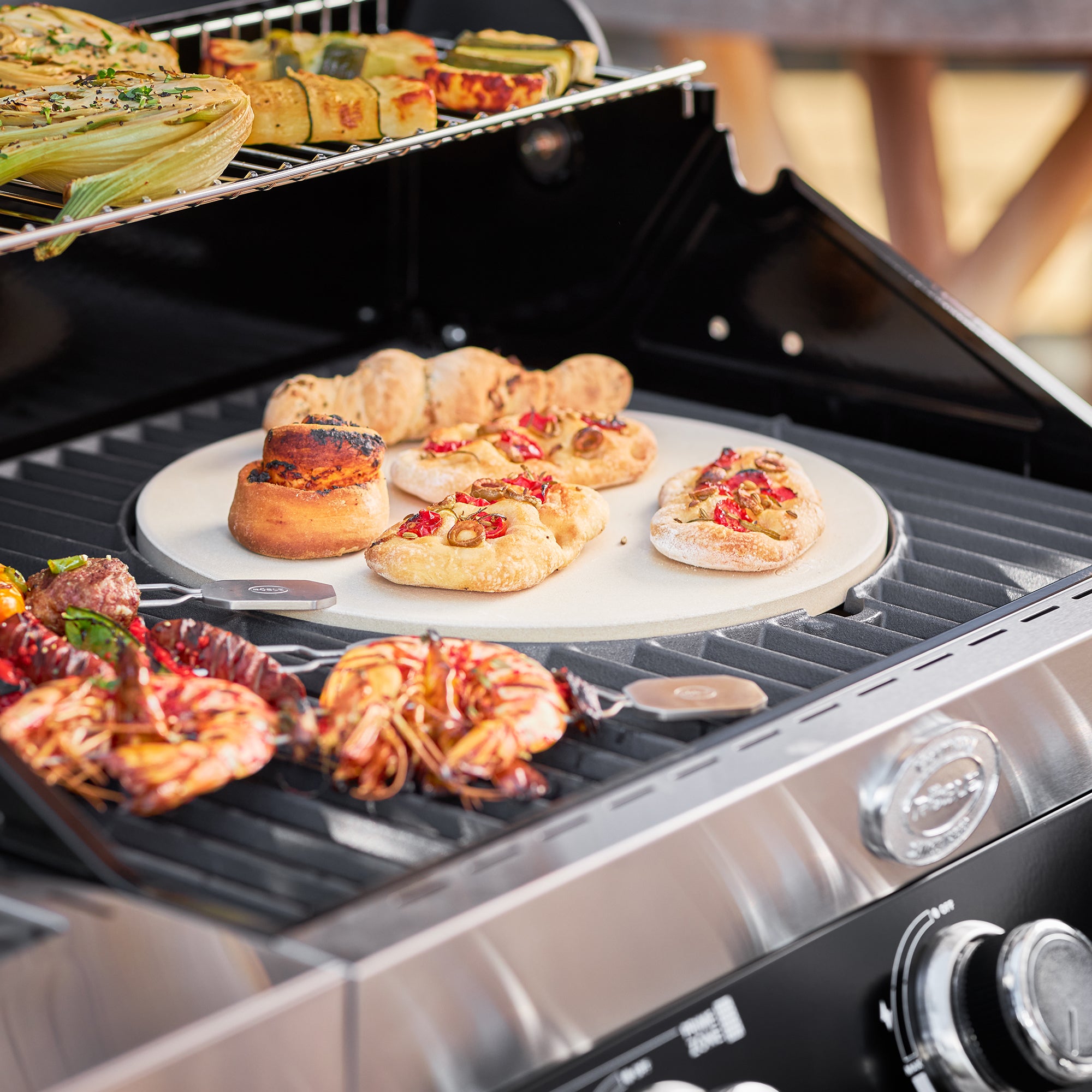 Rösle VIDERO G6-S Vario+ schwarz 50 mbar, Grillrost aus Gusseisen, für 1 - 20 Personen, Detailansicht 6
