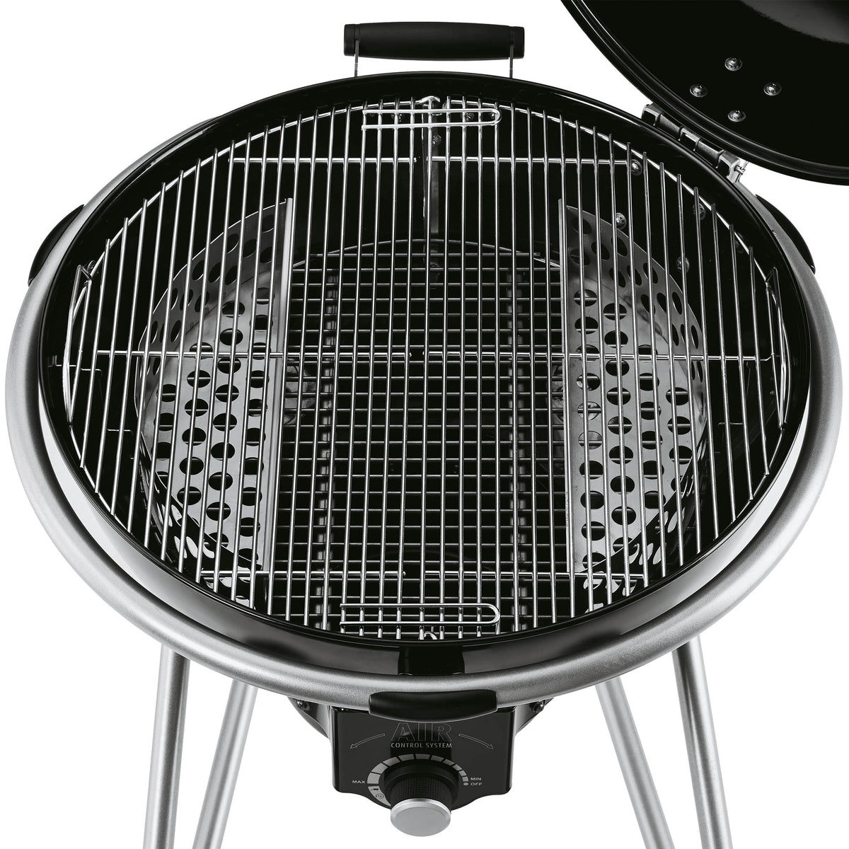 Rösle Holzkohle-Kugelgrill No.1 F50 AIR schwarz (Ø 50 cm), für 1 - 8 Personen, Detailansicht 2