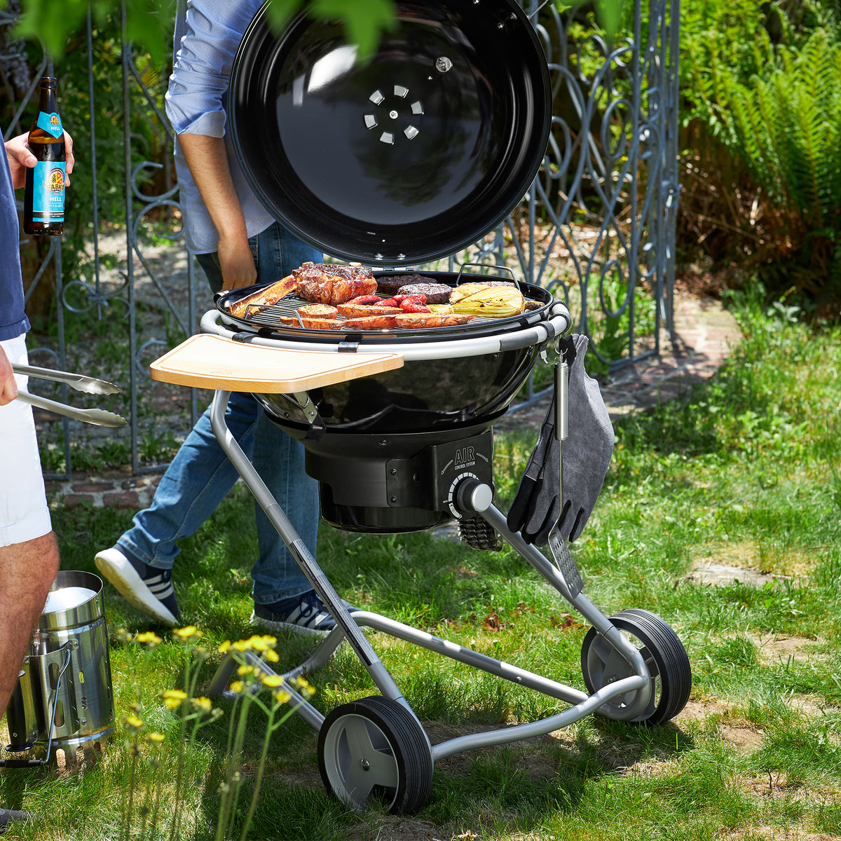 Rösle Holzkohle-Kugelgrill No.1 F50 AIR schwarz (Ø 50 cm), für 1 - 8 Personen, Detailansicht 6