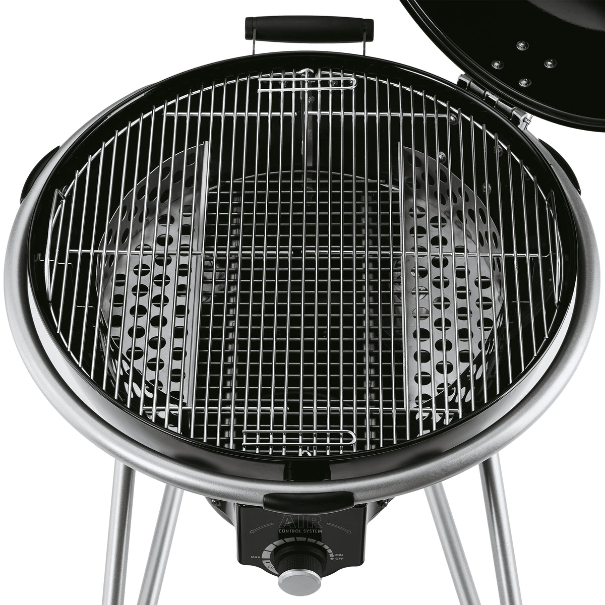 Rösle Holzkohle-Kugelgrill No.1 F60 AIR schwarz (Ø 60 cm), für 1 - 8 Personen, Detailansicht 2