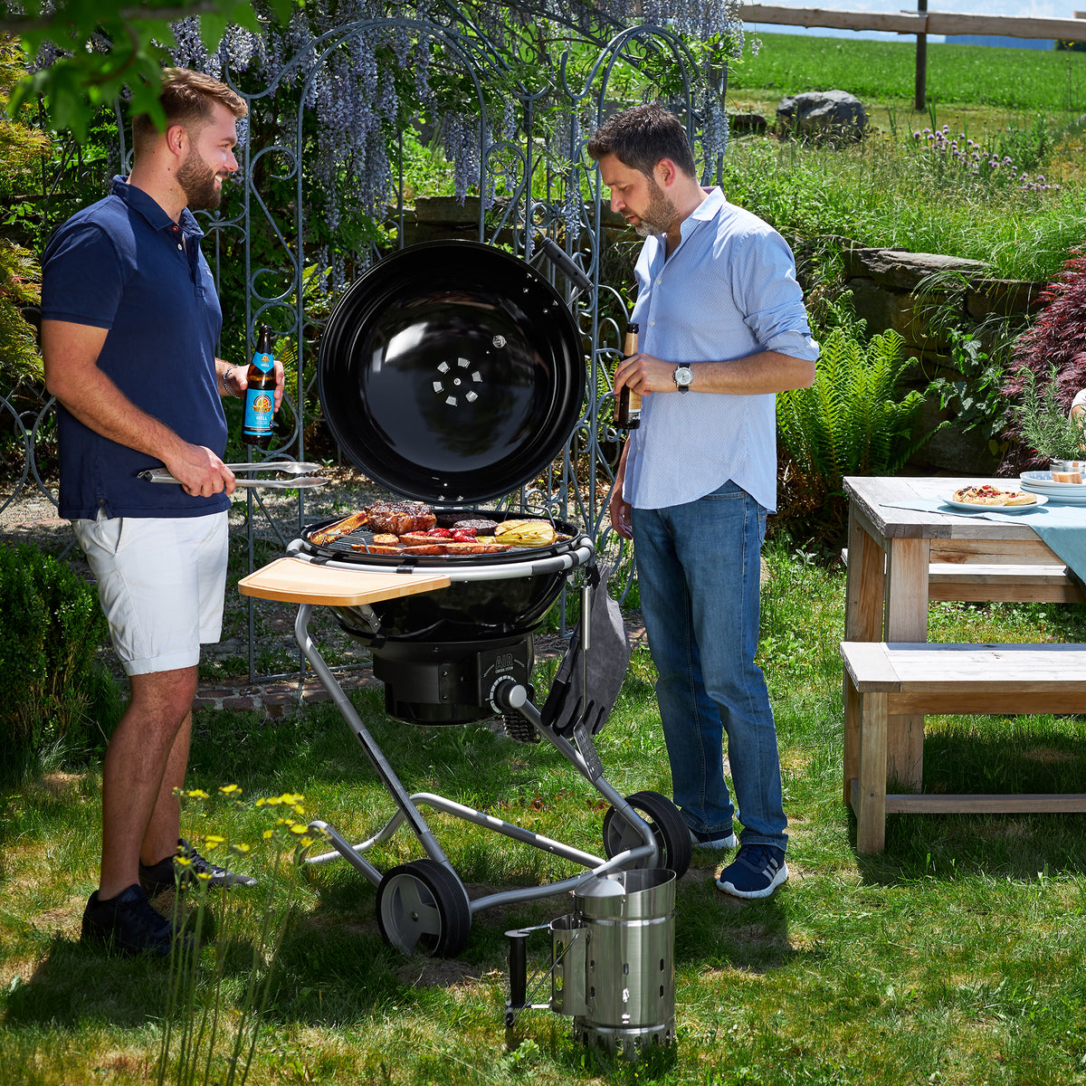Rösle Holzkohle-Kugelgrill No.1 F60 AIR schwarz (Ø 60 cm), für 1 - 8 Personen, Detailansicht 6
