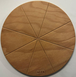 Alfa Forni Alfa Pizza Schneidebrett aus Buchenholz Ø 34cm
