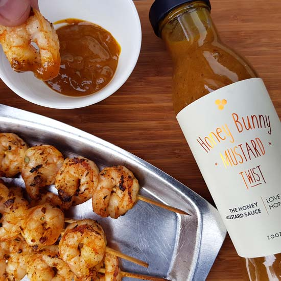 Zooze Honey Bunny Mustard Twist - Honig Senf Sauce, 260ml, Grillsauce, Detailansicht 2