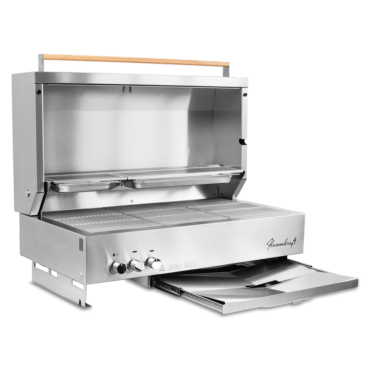 Flammkraft Block D (Gen. 5) Built-, Grillrost aus Edelstahlguss, für 1 - 15 Personen, Detailansicht 1