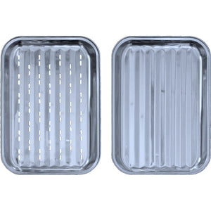 BABOSSA Grillschalen Set, Edelstahl, Grillzubehör