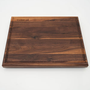 BABOSSA| Nussbaum Schneidebrett L| Naturkante| Saftrille| 44, 5x35x4, 5 cm, Holzbrett, Detailansicht 1
