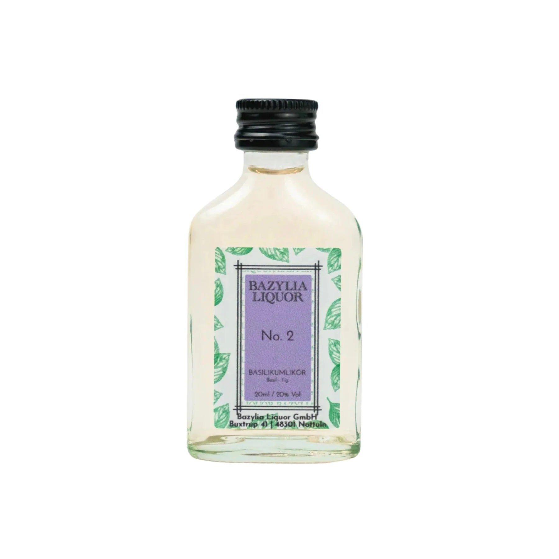 Bazylia Liquor No.2 Basilikumlikör 20 ml, 20 % Vol., Likör