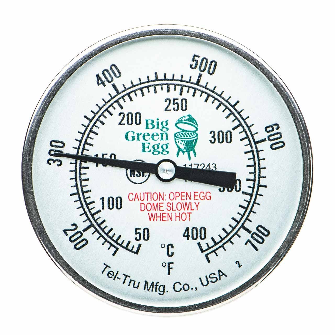 Big Green Egg Tel-Tru Deckelthermometer, Mini, MiniMax, Small & Medium, Detailansicht 1