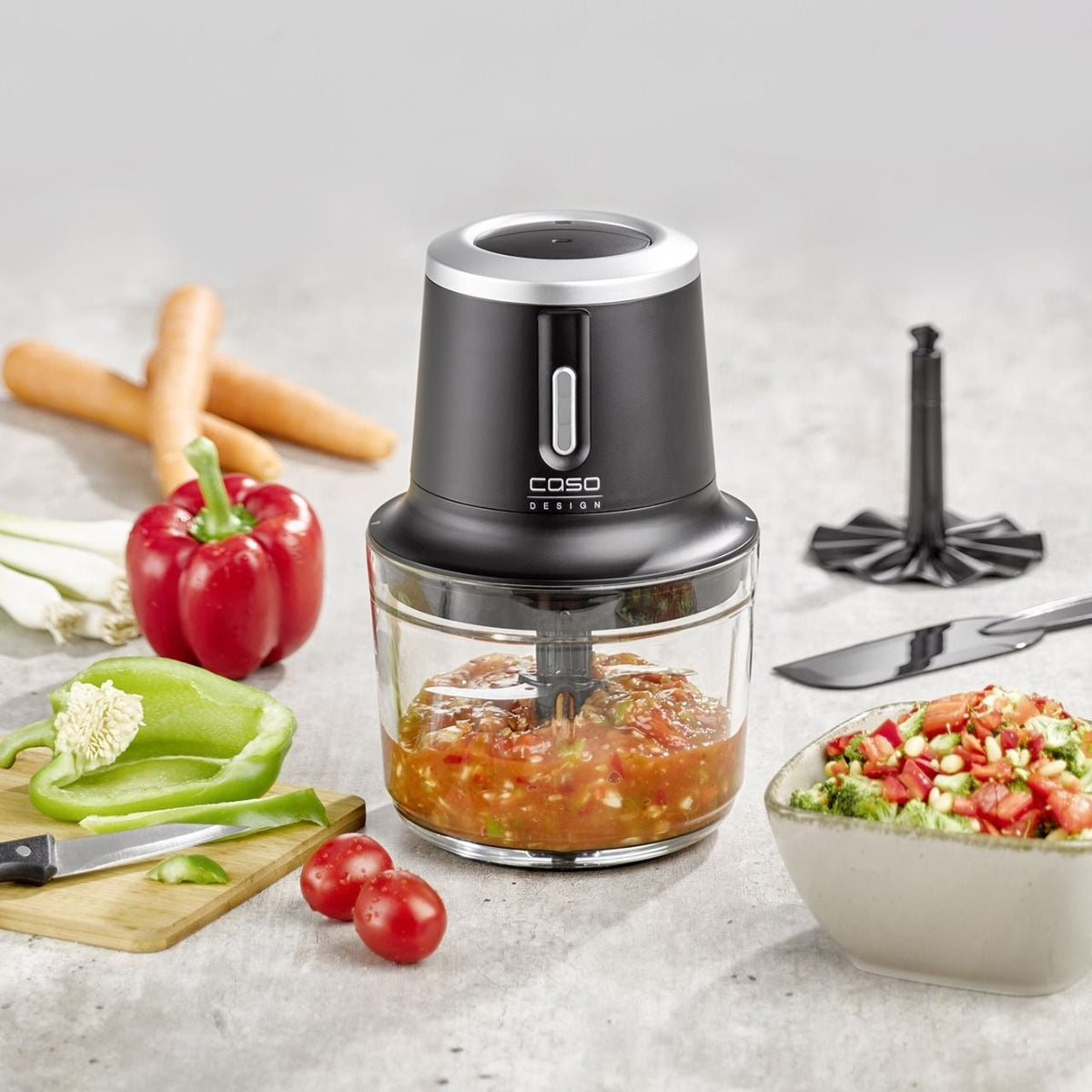 CASO Chop & Go Akku-Multizerkleinerer, kabellos, 200 W, 1-l-Glasbehälter - Ansicht 8