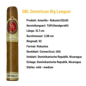 Pasionpuro DBL Dominican Big Leaguer - Amarillo Robusto - Dominikanische Republik, Detailansicht 1