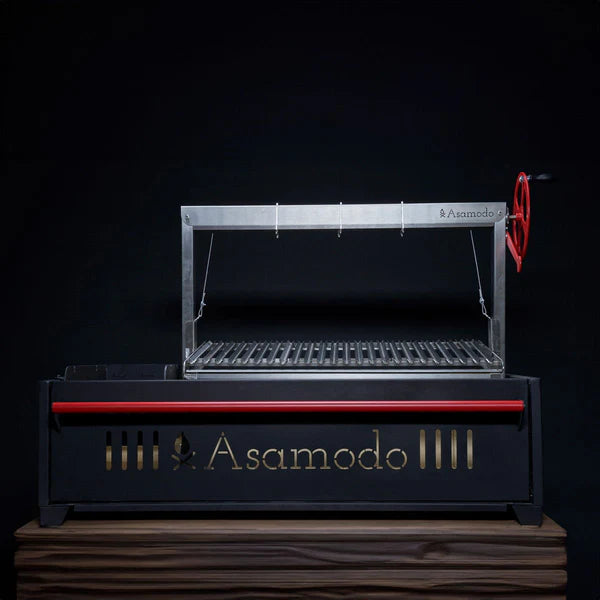 Asamodo Brasa-Modul - Holzkohlegrill für die Outdoorküche, Grillrost aus Edelstahl, für 1 - 12 Personen