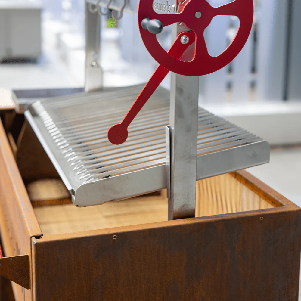 Asamodo Brasa Corten - Argentinischer Asado Holzkohlegrill, Detailansicht 4