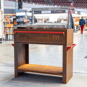 Asamodo Brasa Corten - Argentinischer Asado Holzkohlegrill, Detailansicht 1