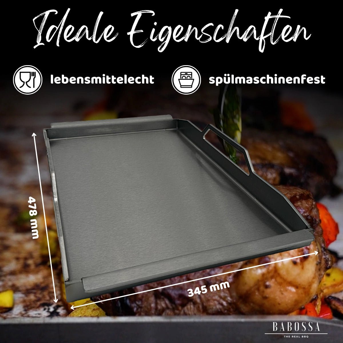 BABOSSA Einsatzpfanne Rösle Blazeflame, Grillzubehör, Detailansicht 2