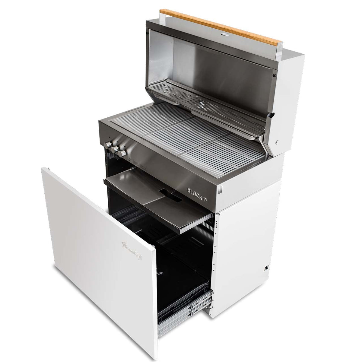 Flammkraft Gasgrill Block D Gen.5 Elfenbeinweiß, Detailansicht 2
