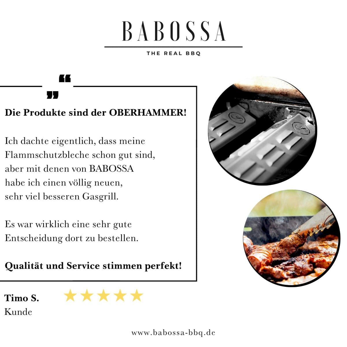 BABOSSA Flammschutzblech, Enders Seattle, Grillzubehör, Detailansicht 6