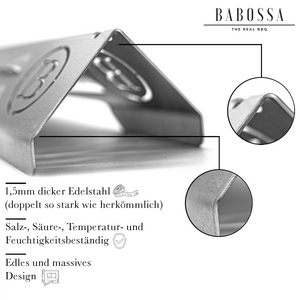 BABOSSA Flammschutzblech, Weber Spirit 310/ 320, Grillzubehör, Detailansicht 1
