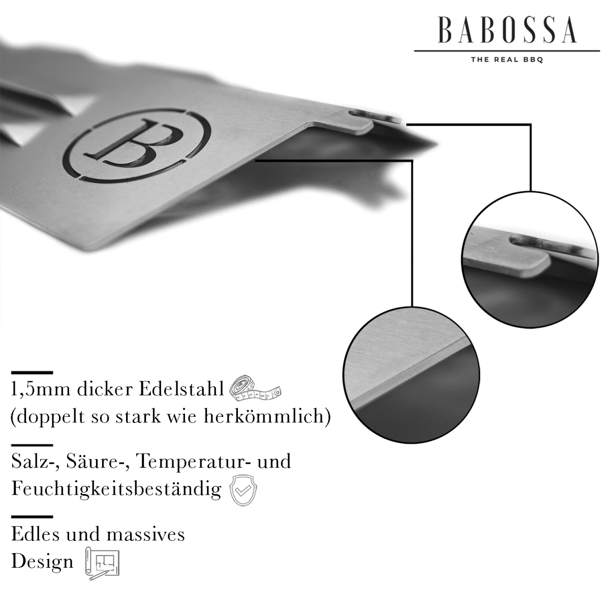 BABOSSA Flammschutzblech, Broil King Regal & Imperial, Grillzubehör, Detailansicht 3