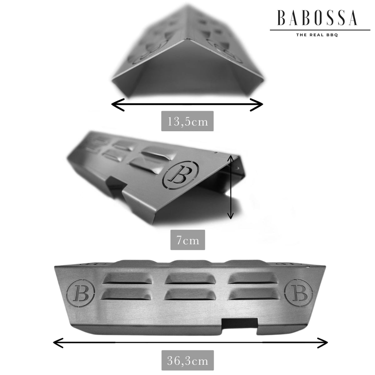 BABOSSA "B-Ware" Flammschutzblech, Enders Monroe Turbozone bis 202, Grillzubehör, Detailansicht 1
