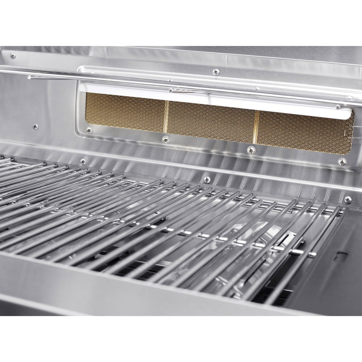 Grandhall Elite G4 Gasgrill mit Trolley, 4 Brenner + Wokbrenner, Edelstahl - Ansicht 6