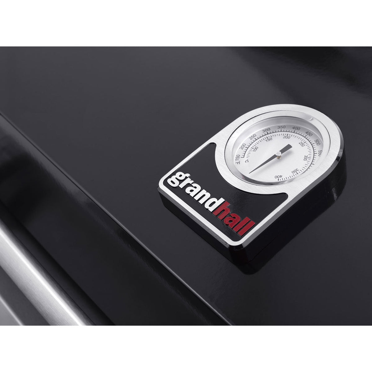 Grandhall Premium G3 Island, Gasgrill-Insel mit 3 Brennern + Seitenbrenner, Schwarz - Ansicht 2