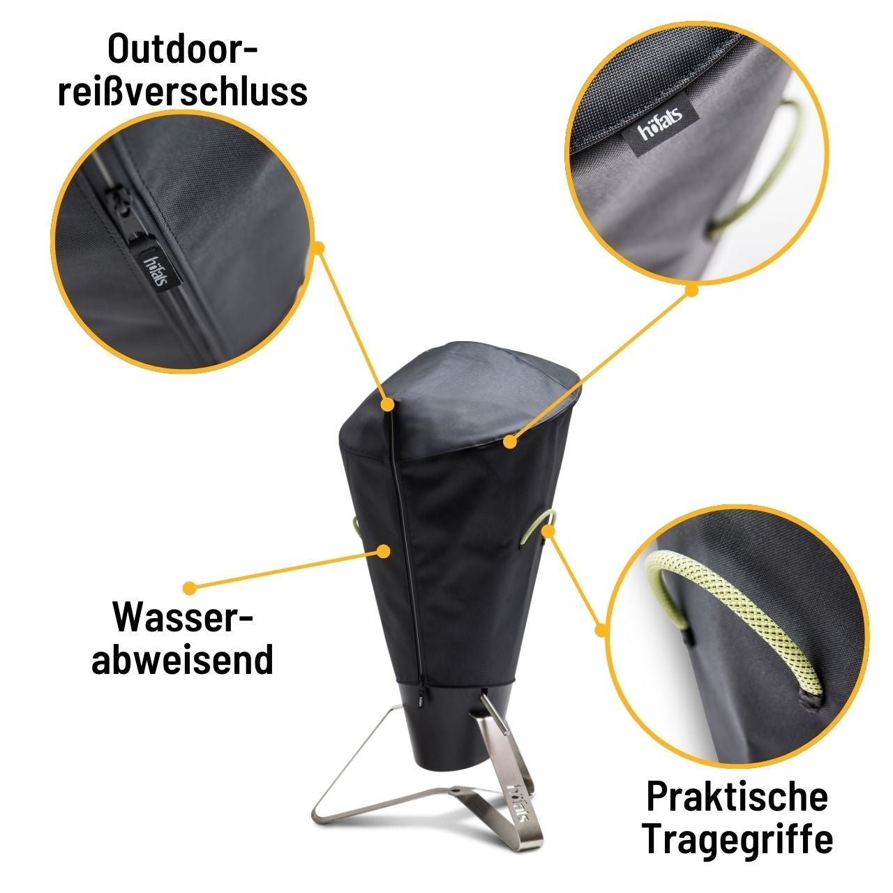 Höfats Abdeckhaube, CONE, Grillzubehör, Detailansicht 1