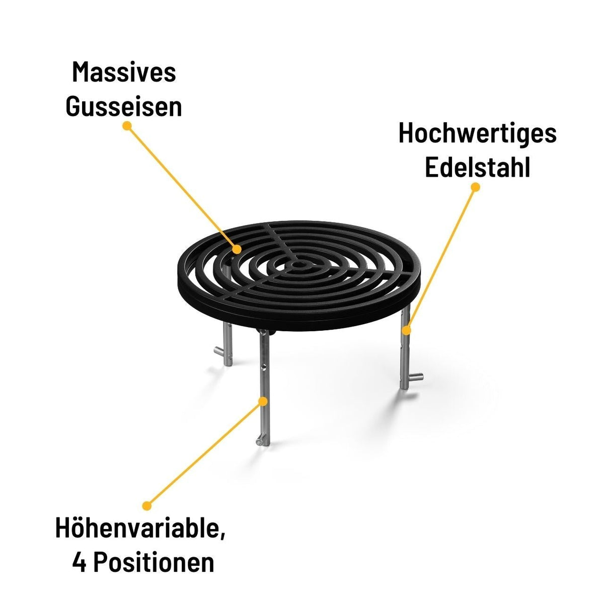 Höfats Gussrost, BOWL 70, Grillzubehör, Detailansicht 2