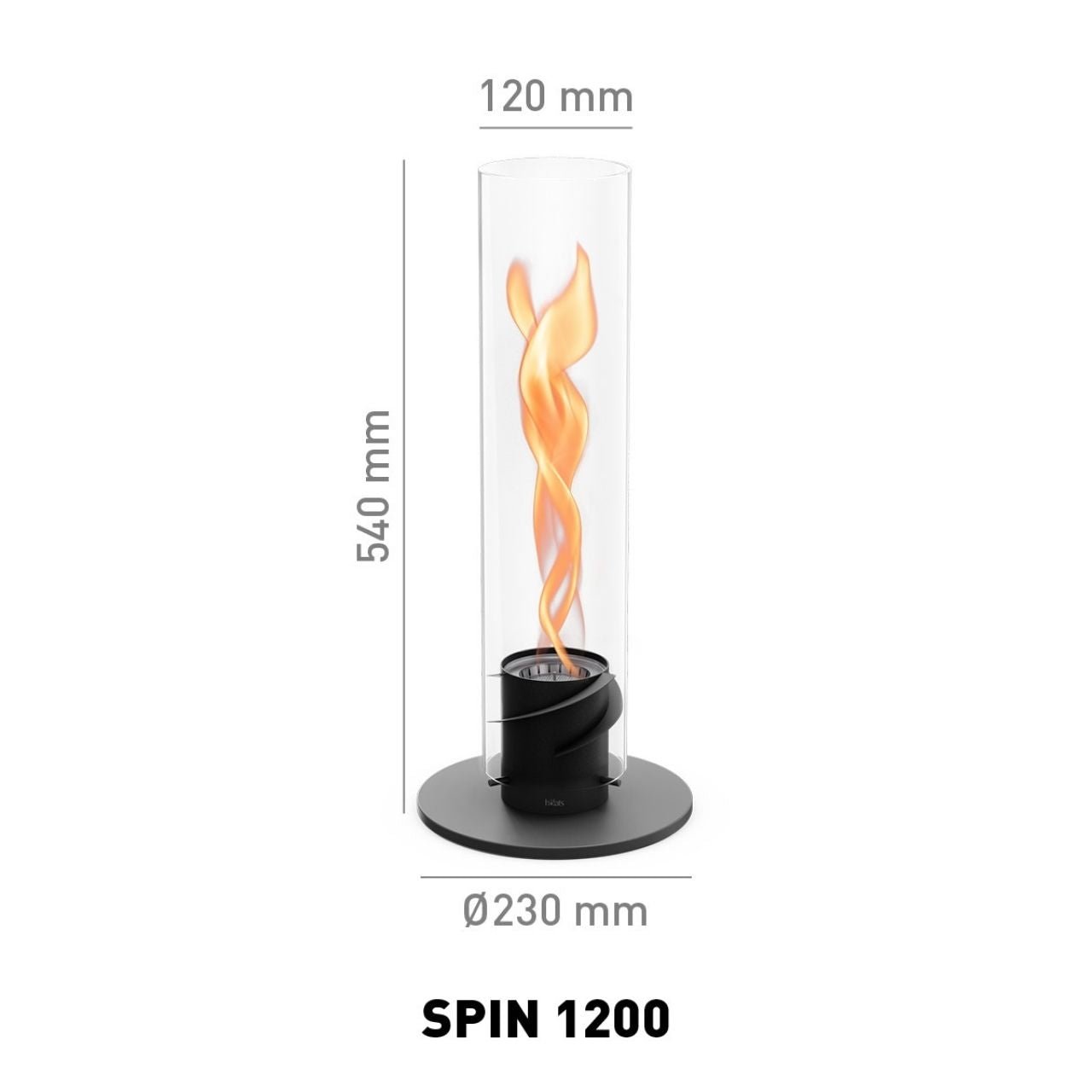 Höfats Spin 1200 Tischfeuer schwarz, Detailansicht 7