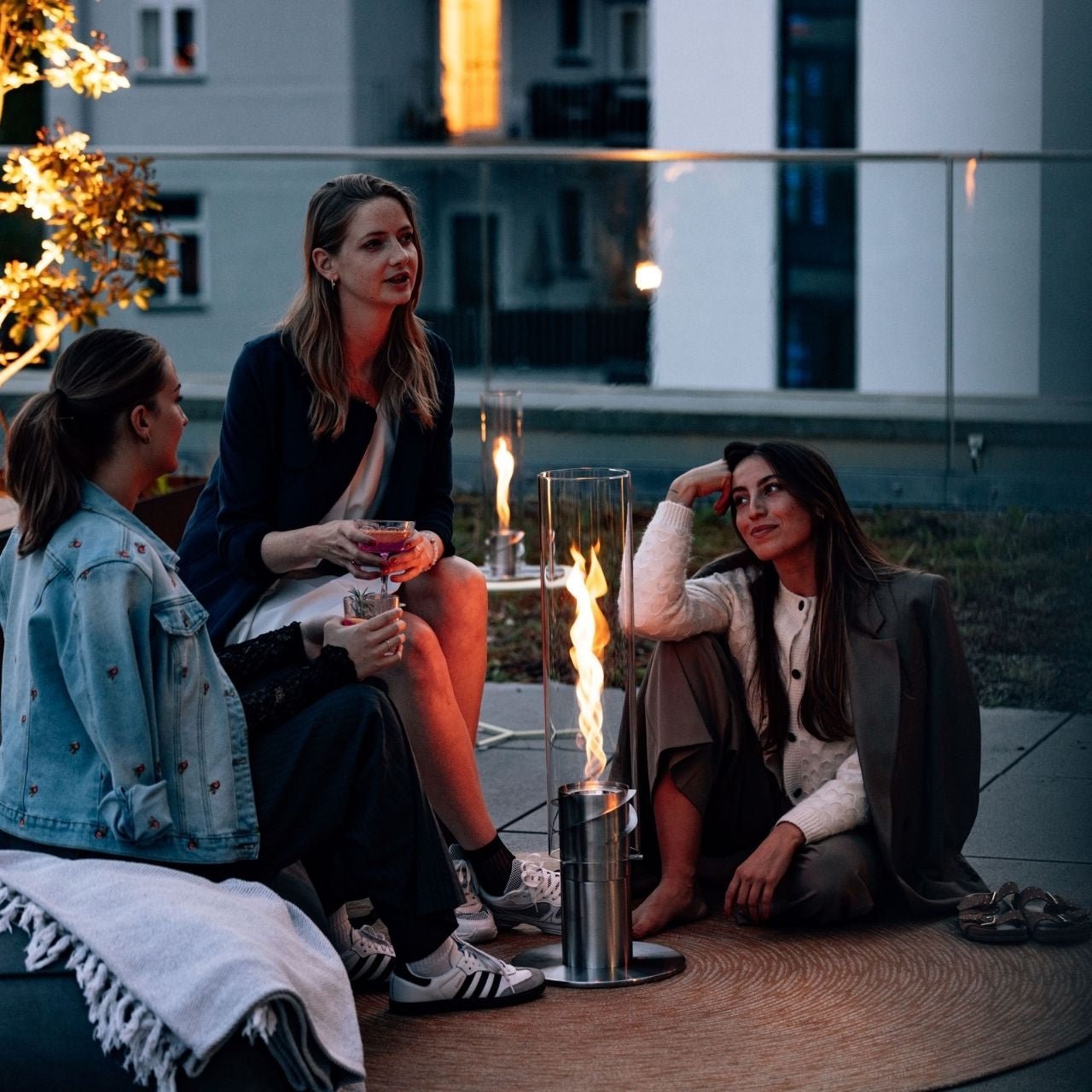 Höfats Spin 1500 Tischfeuer silber, Detailansicht 5